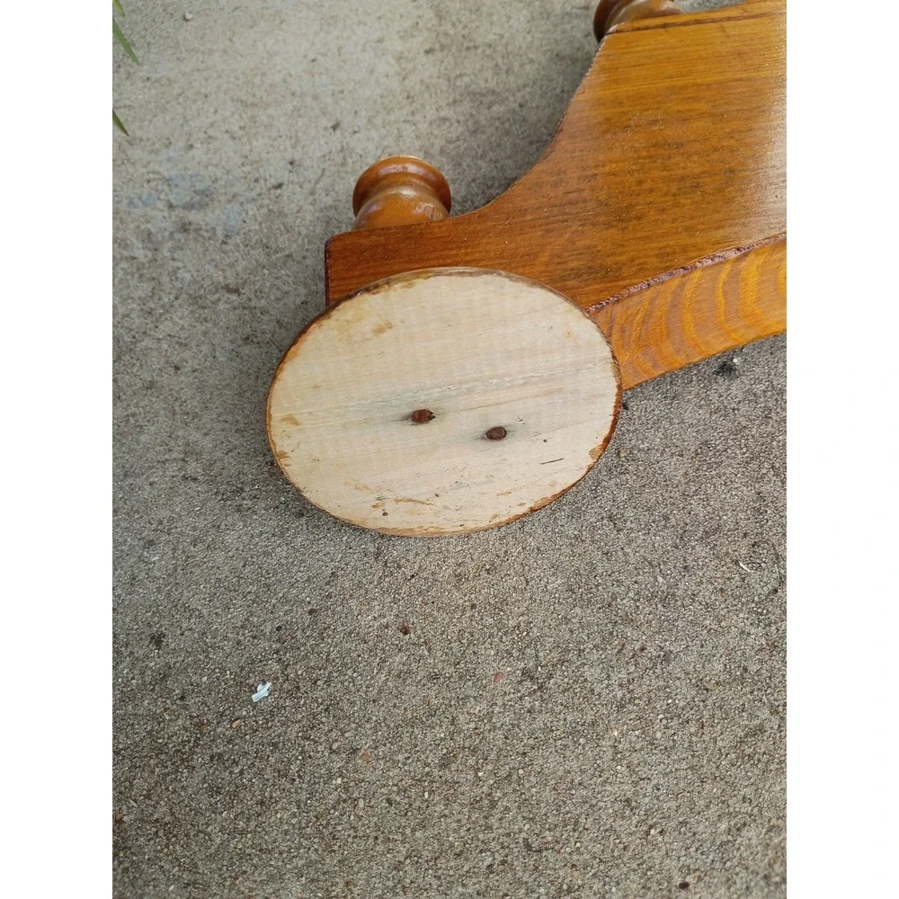 Vintage Cottage Core Heart Wood Candelabra Stick Holder 20.5